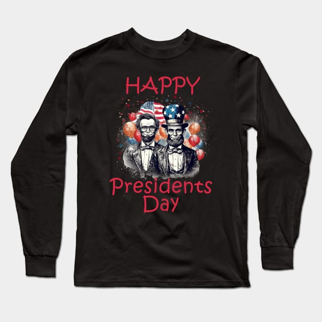 Presidents Day 2023 Long Sleeve T-Shirt by BukovskyART
